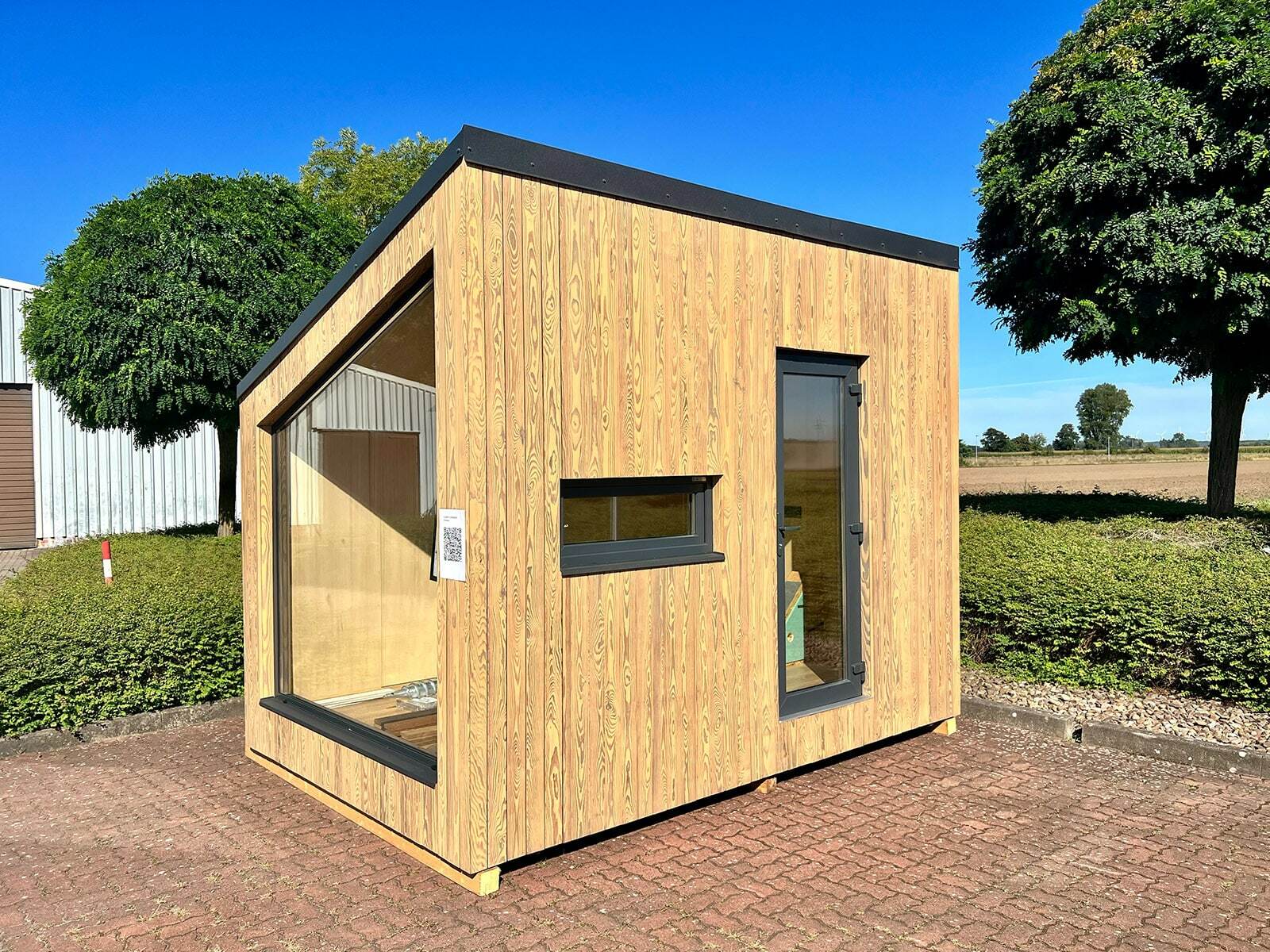 Tiny House - Mini-maison modulaire - Conteneur d'habitation - Abri de jardin - Modèle Cube, 6,72 m²