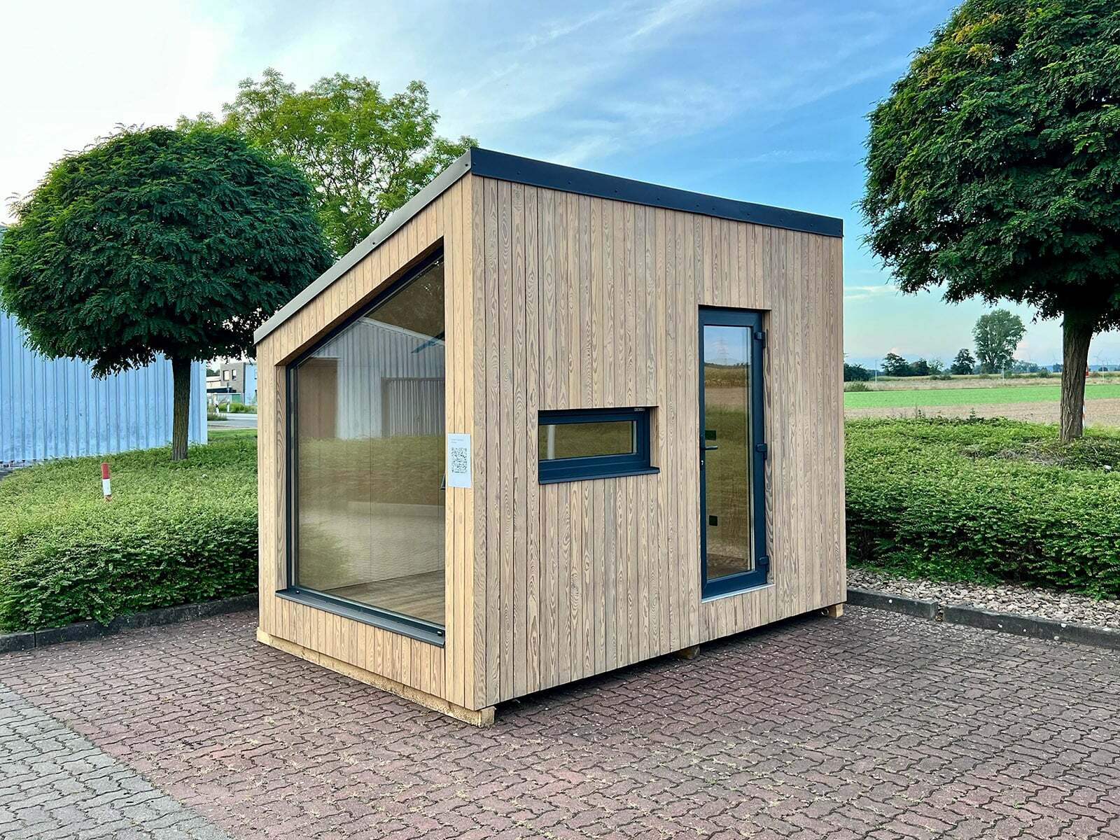 Tiny House - Mini-maison modulaire - Conteneur d'habitation - Abri de jardin - Modèle Cube, 6,72 m²