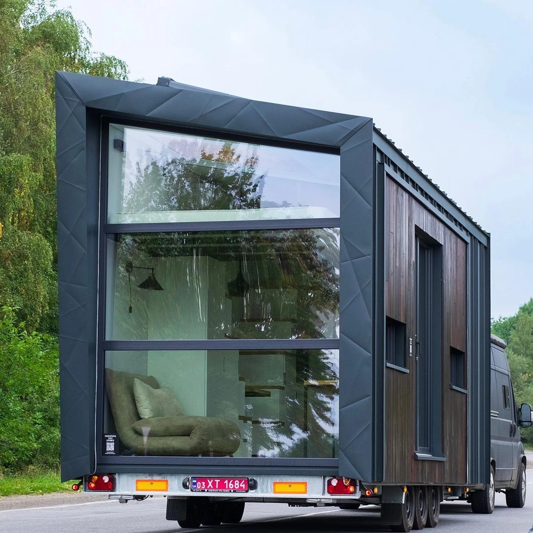 Tiny House, Maison container, Maison modulaire, Mini-maison, 17.82 m² -pour 2 personnes- modèle D