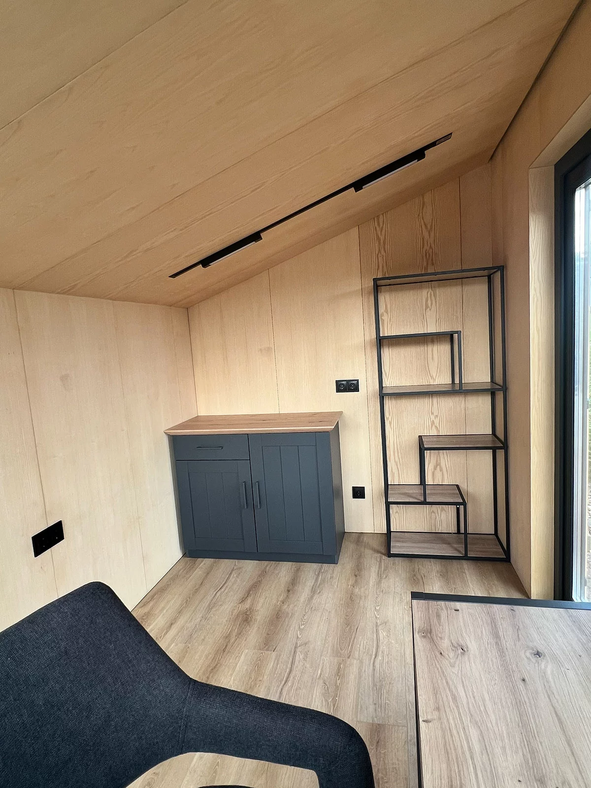 Tiny House - Mini-maison modulaire - Conteneur d'habitation - Abri de jardin - Modèle Cube, 6,72 m²