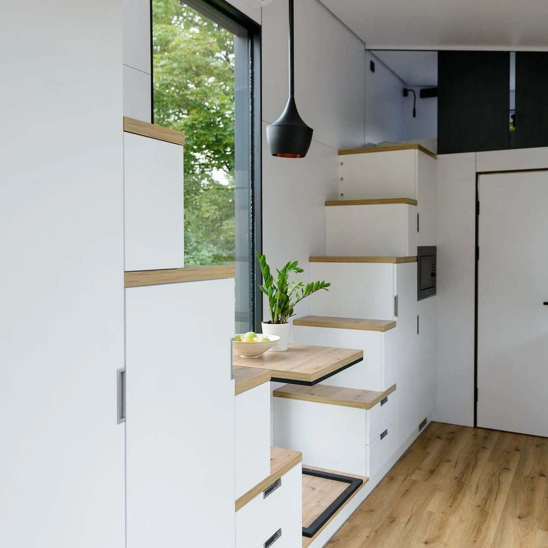 Tiny House, Maison container, Maison modulaire, Mini-maison, 21,78 m² , à deux étages - Modèle G