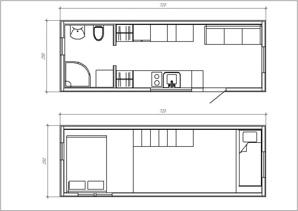 Tiny House, Maison container, Maison modulaire, Mini-maison, 18 m2 - Modèle Wonderland